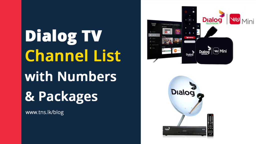 Dialog TV Channel List with Numbers and Packages